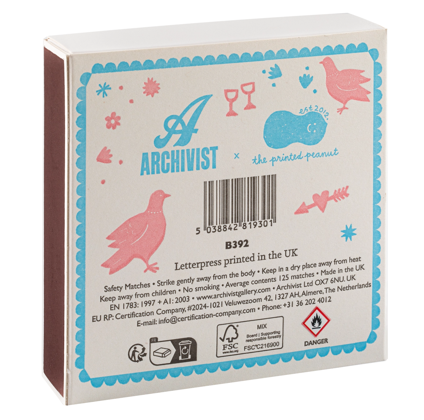Dove Matchbox
