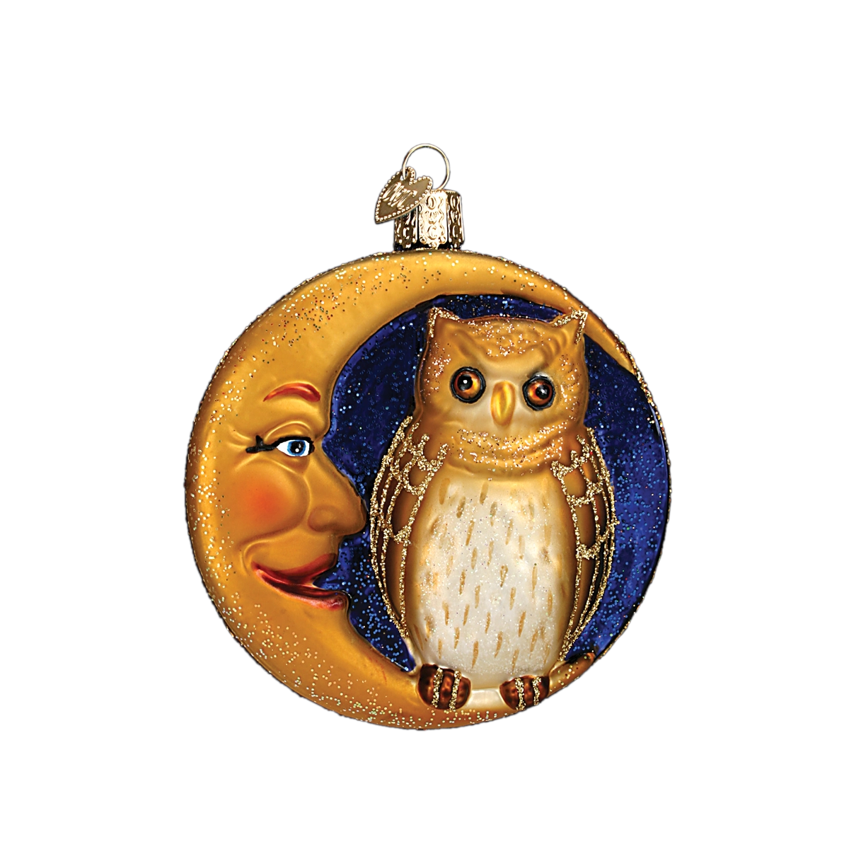 Owl in Moon Ornament