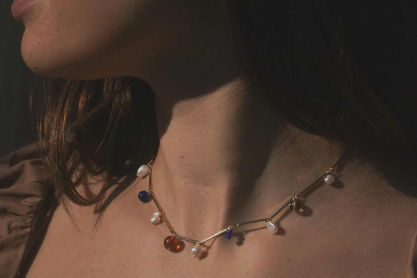 Fête Necklace - Blue by Lindsay Lewis