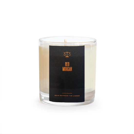 Red Morgan Candle by Read Between The Lines®