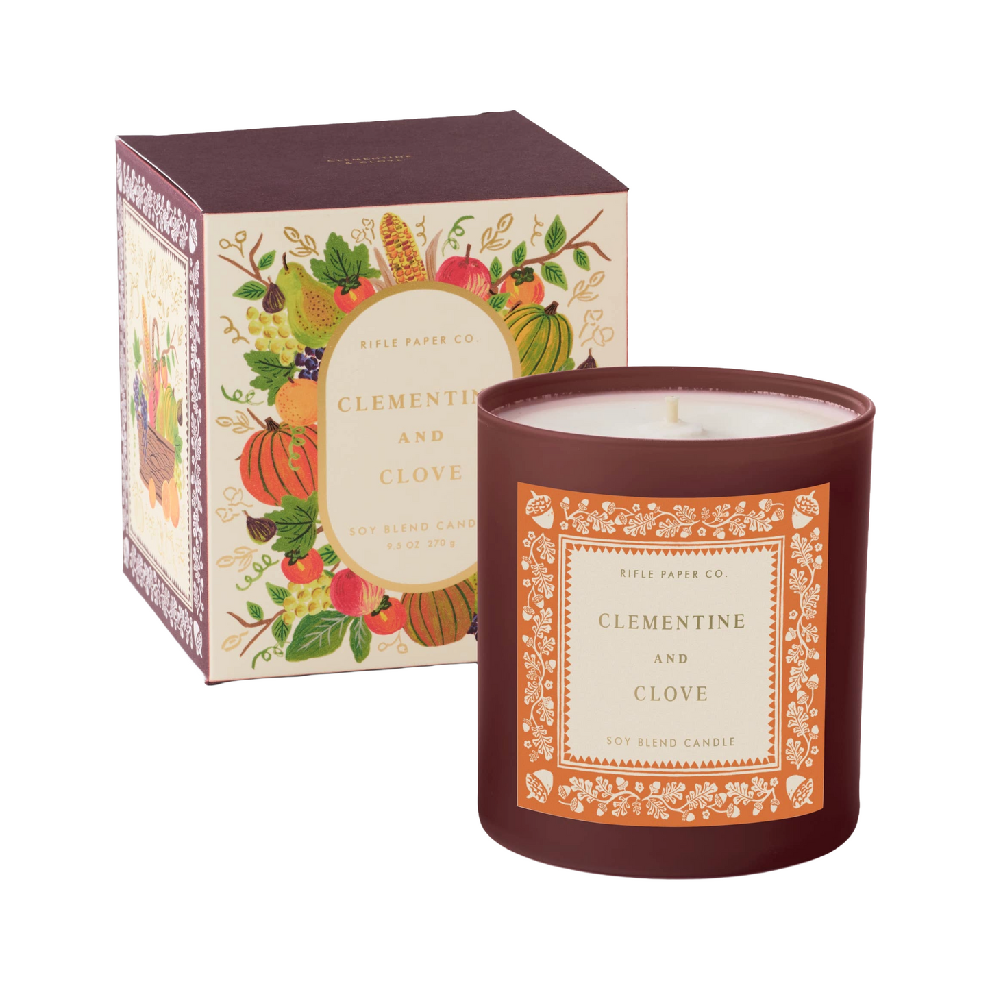 Rifle Paper Co. Clementine & Clove Glass Candle