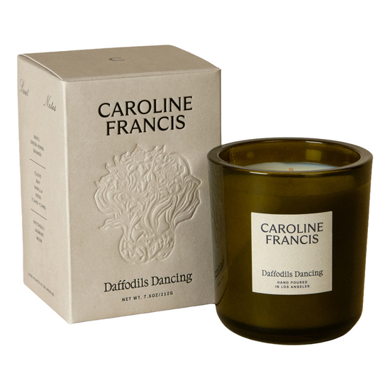 Daffodils Dancing Candle by Caroline Francis
