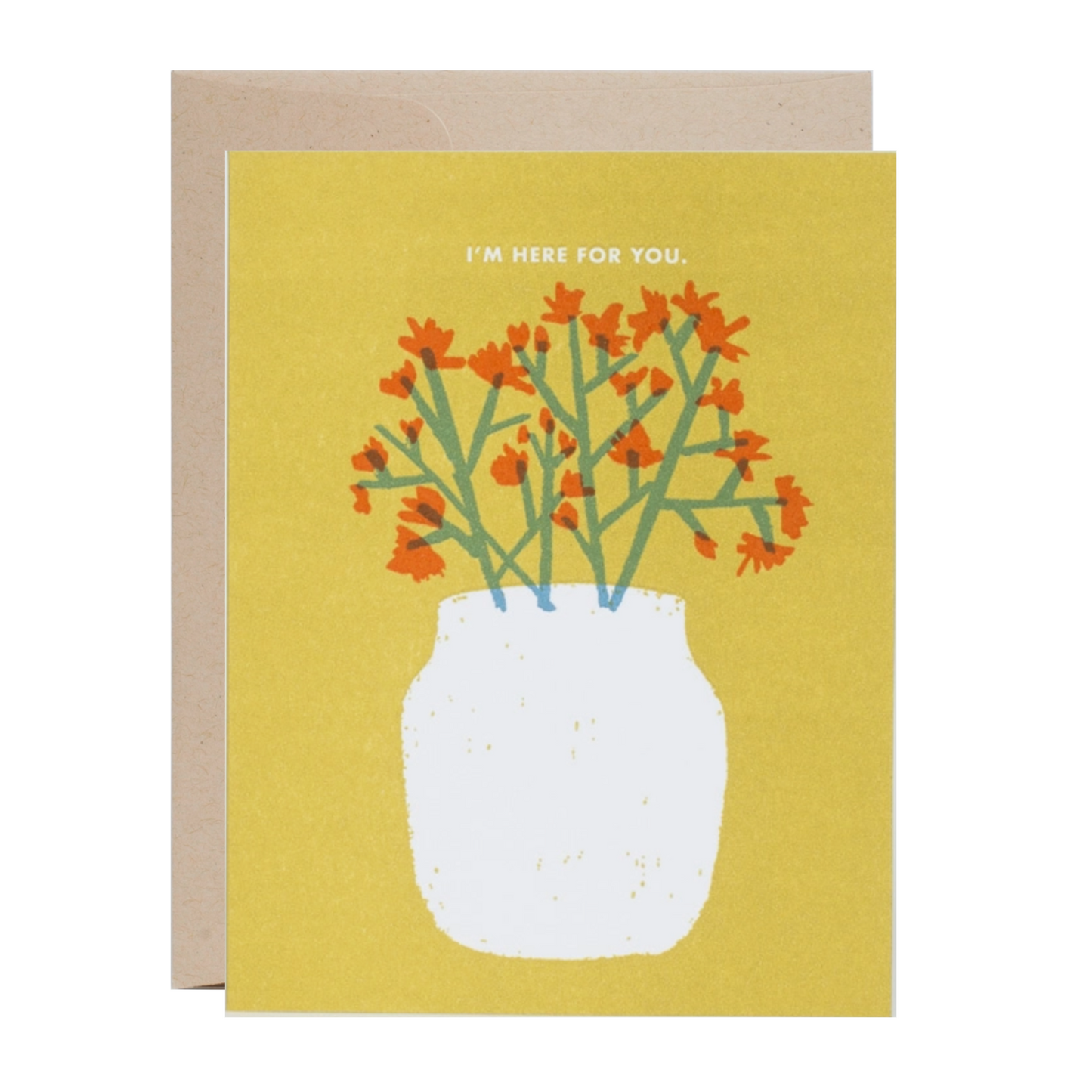 I'm Here For You Card by Egg Press Manufacturing&nbsp;