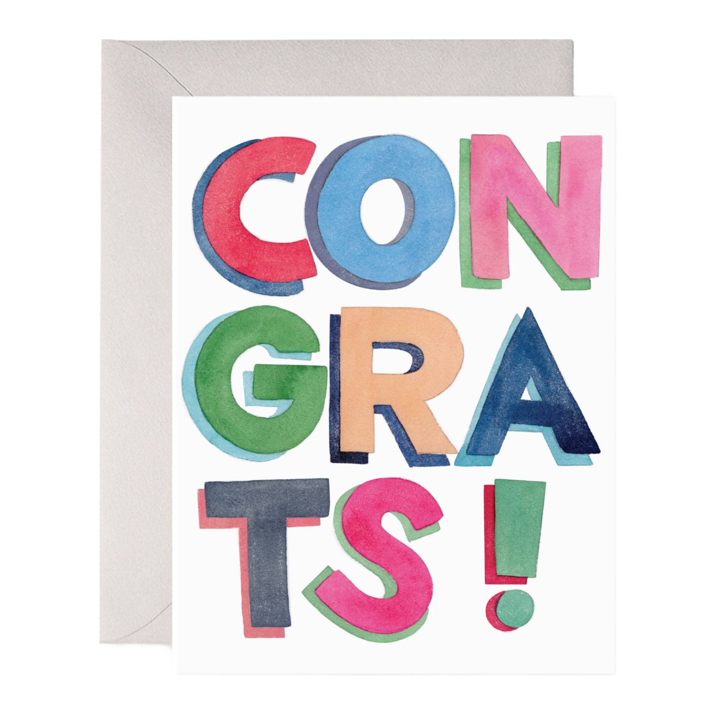 Colorful Congrats Card by E. Frances Paper