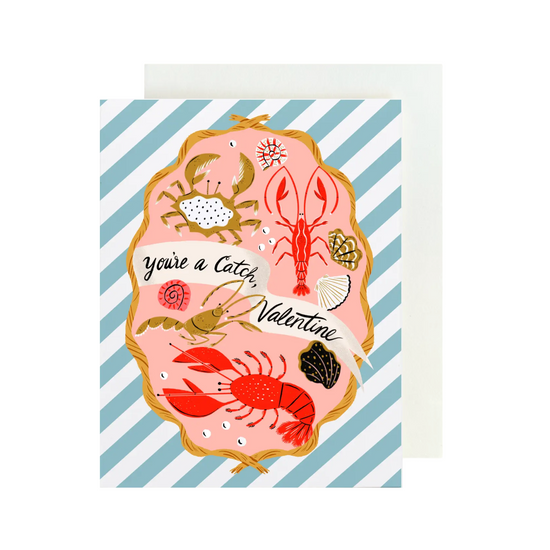 You're A Catch Valentine Card by Olive & Co.