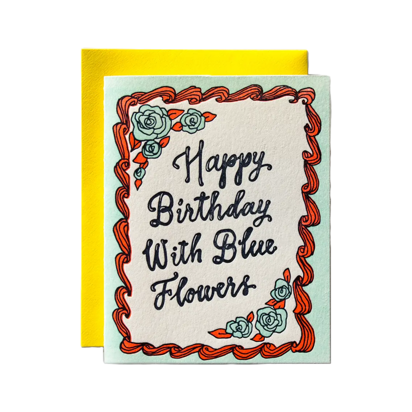 Birthday Cake Writing Card by Ladyfingers Letterpress