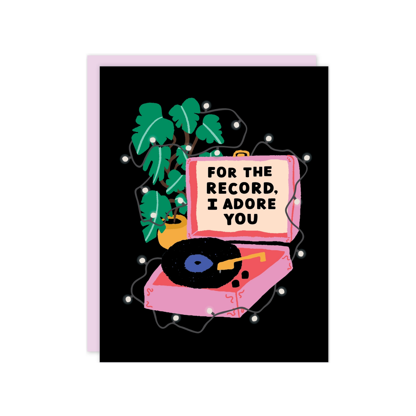Adore You Record Card by Party Of One