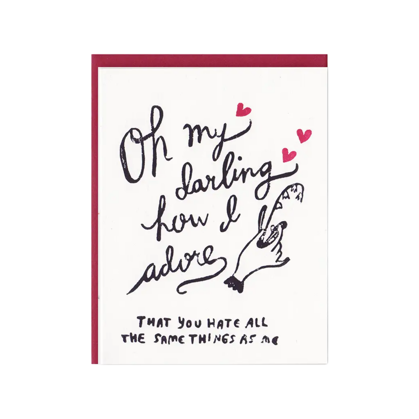 Darling Valentine Card by Ghost Academy
