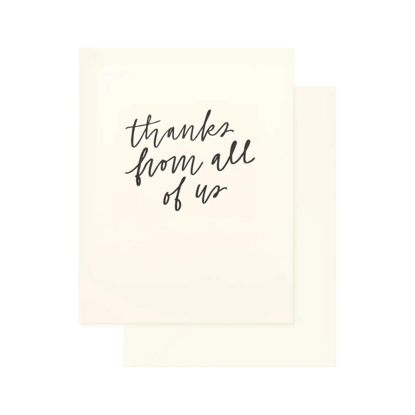 Thanks From All Of Us Card by Sugar Paper