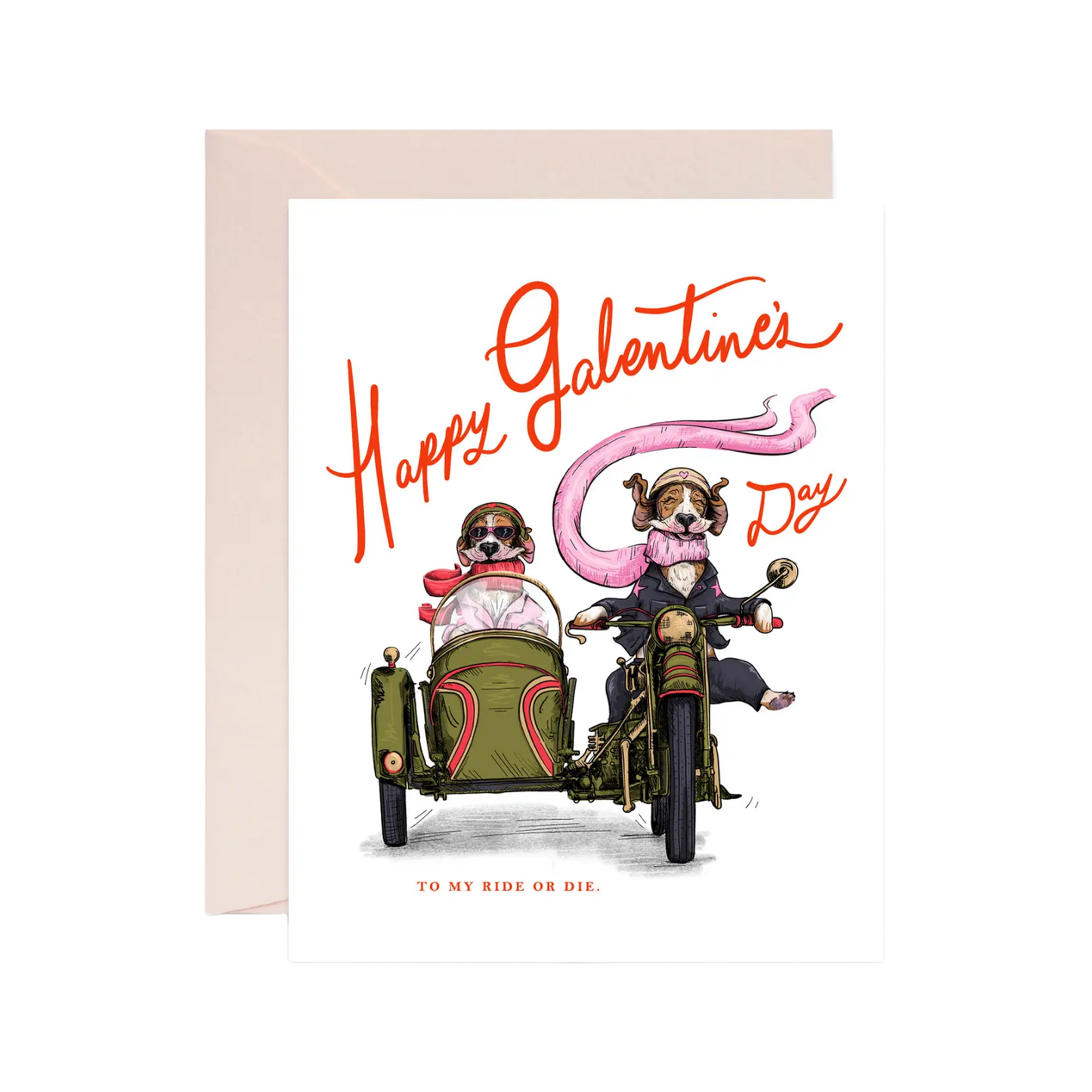 Ride or Die Galentine Card by Good JuJu Ink