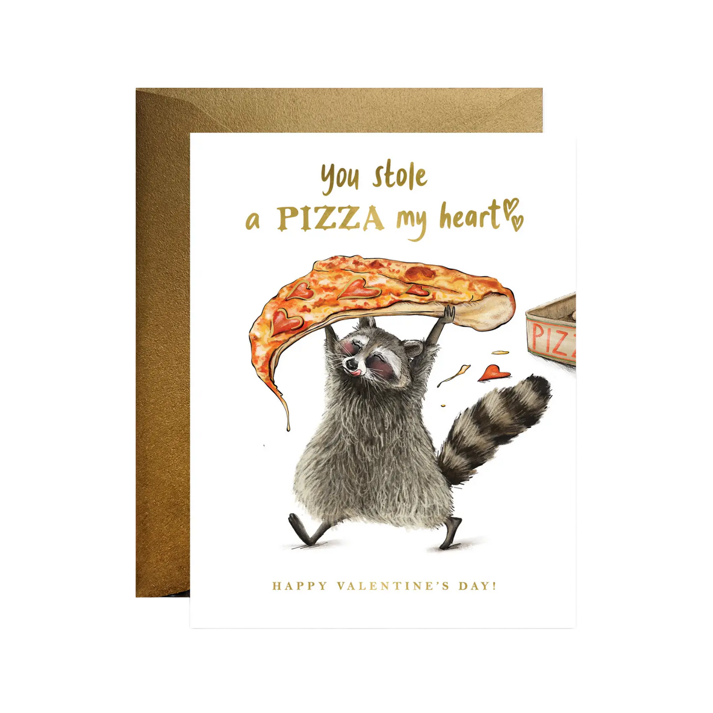 Stole A Pizza My Heart Card