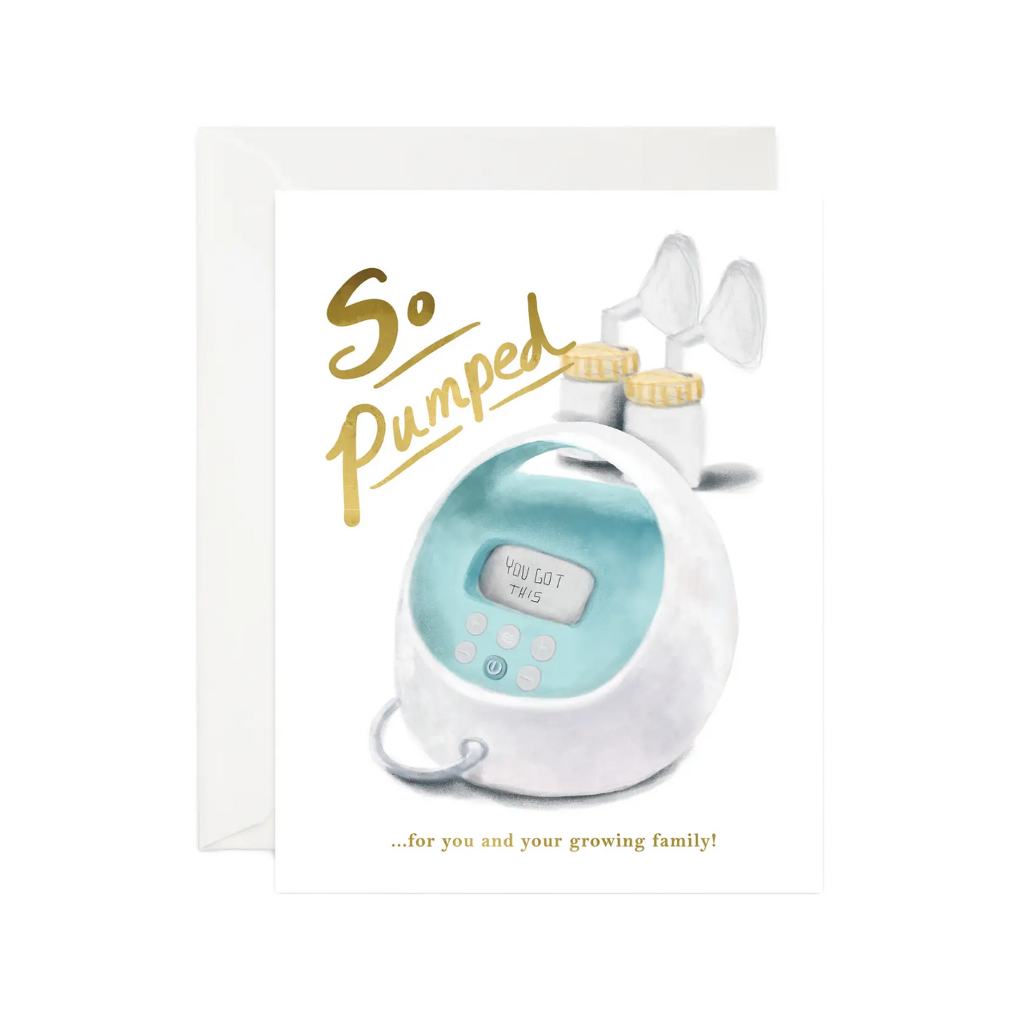 Breast Pumped For You Card by Good JuJu Ink