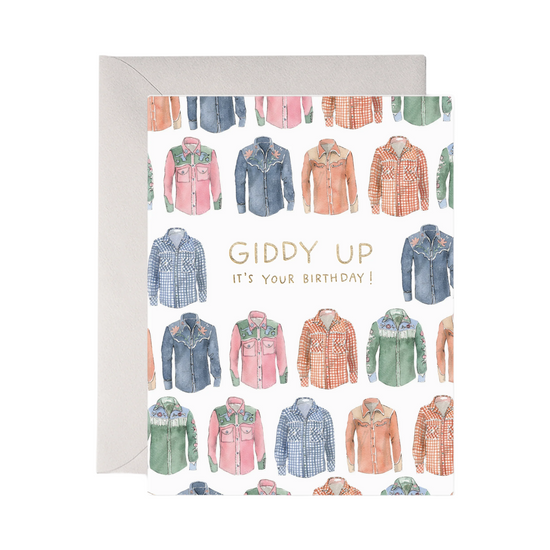 Giddy Up Birthday Card by E. Frances Paper