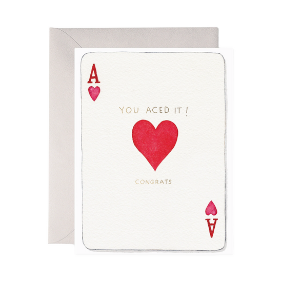 Aced It Congrats Card by E. Frances Paper