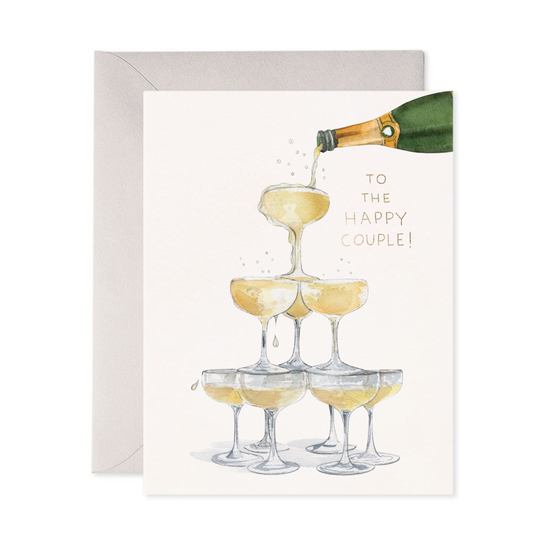 Champagne Tower Card by E. Frances Paper