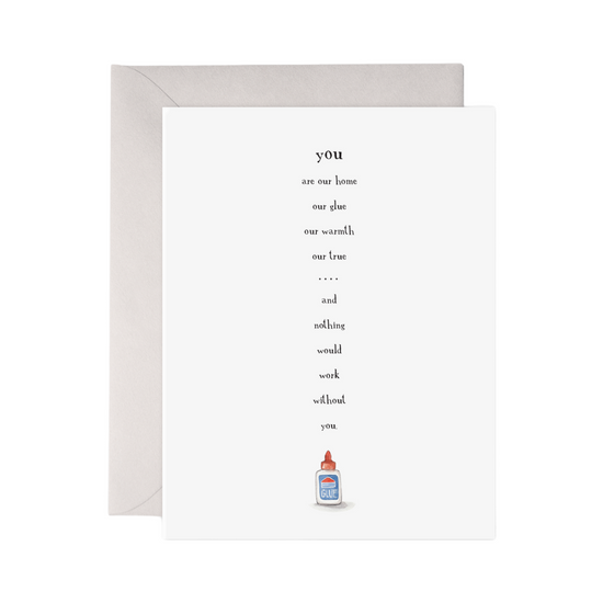 Glue Card by E. Frances Paper