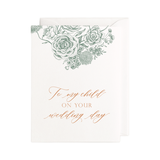 To My Child Wedding Card by Rust Belt Love