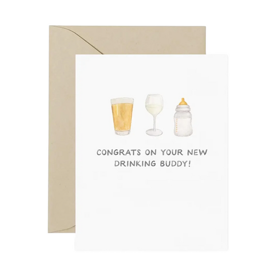 Drinking Buddies Card by Amy Zhang