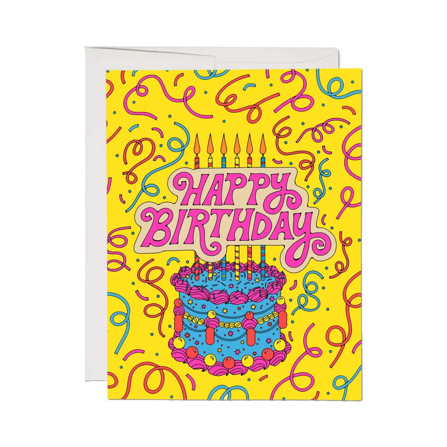 Cake and Confetti Card by Red Cap Cards