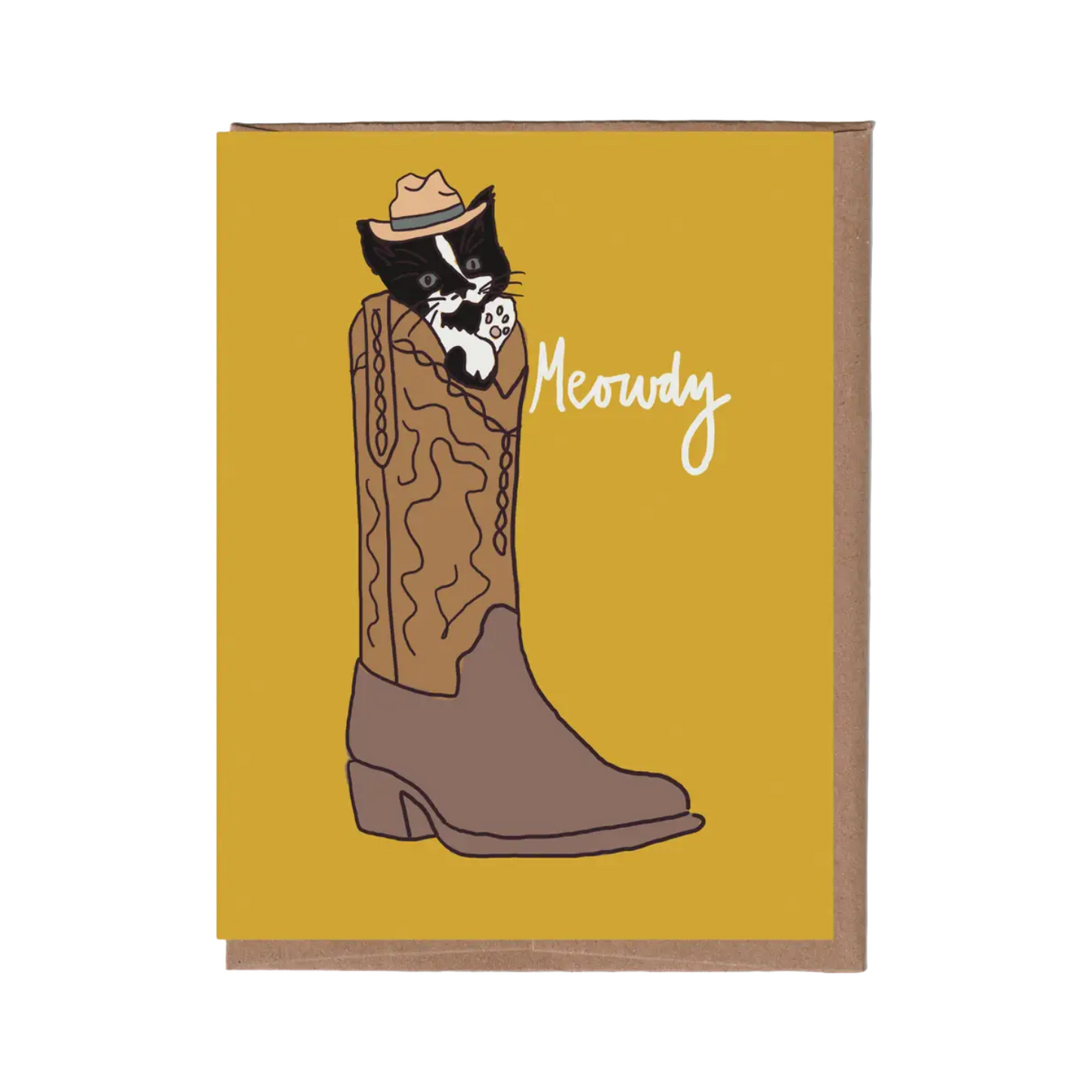 Meowdy Card by La Familia Green
