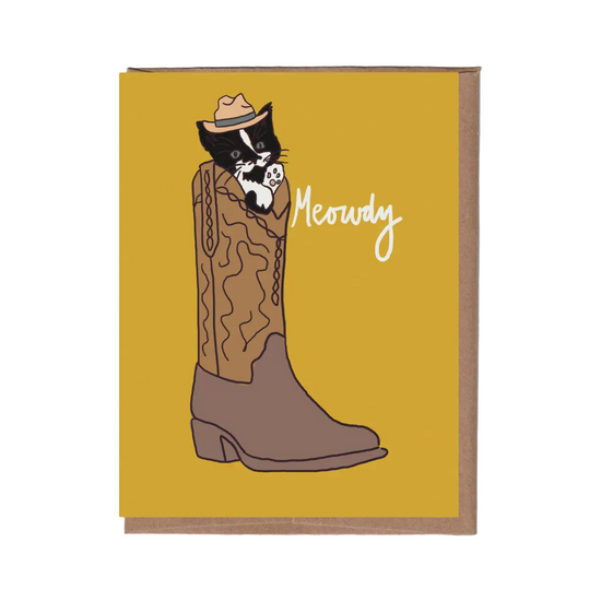 Meowdy Card by La Familia Green