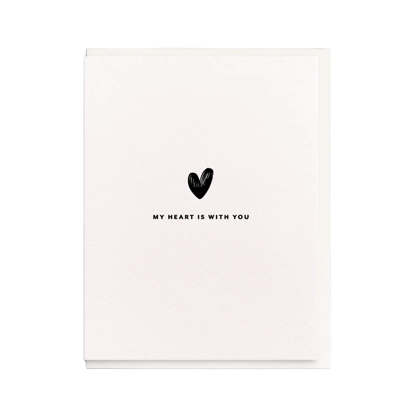My Heart Is With You Card by Dahlia Press