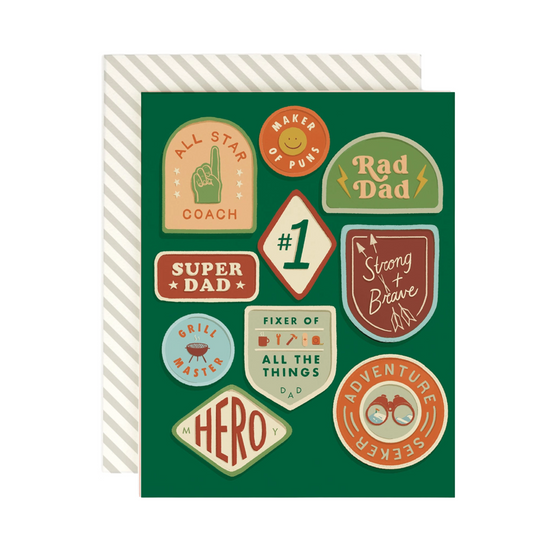 Dad Merit Badge Card by Amy Heitman