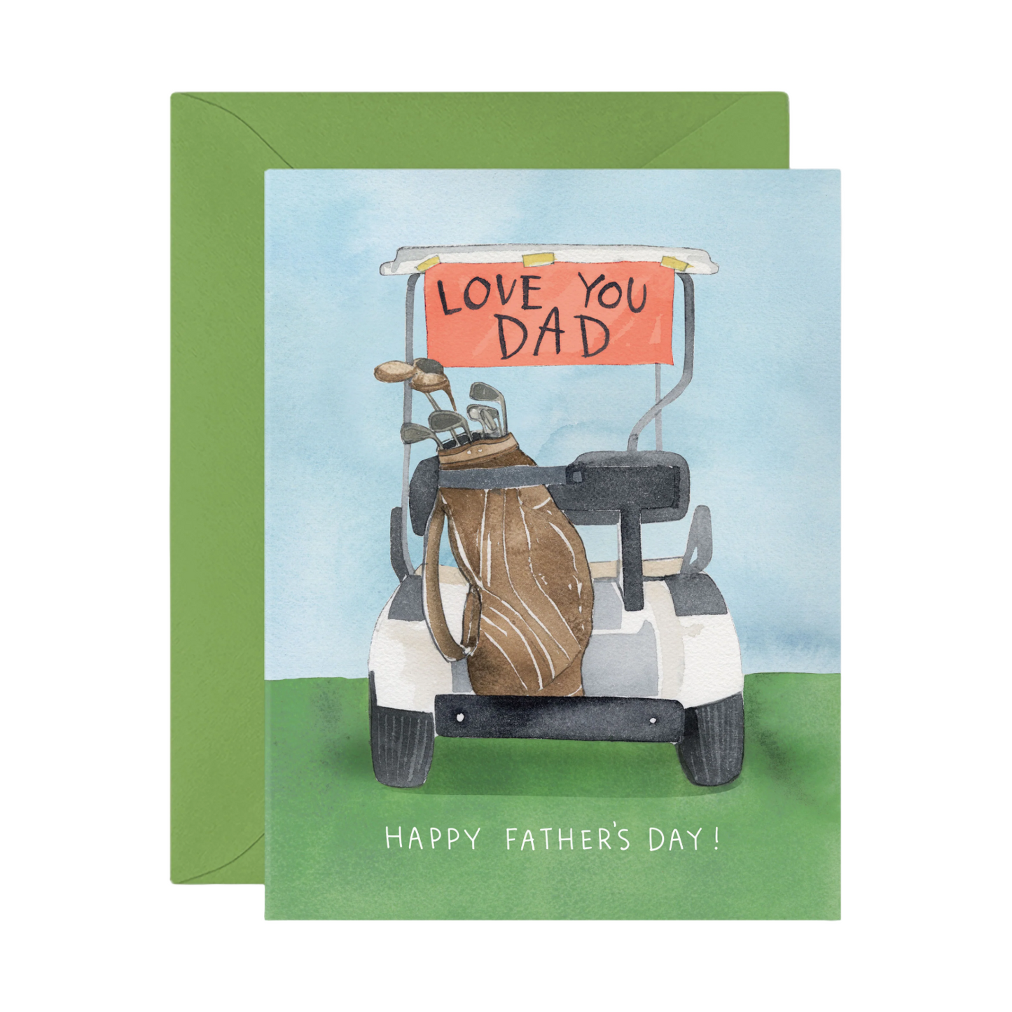 Golf Cart Dad Card by E. Frances Paper