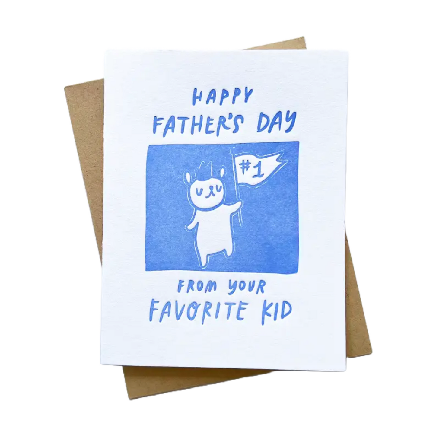 Favorite Kid Father's Day Card by Ghost Academy