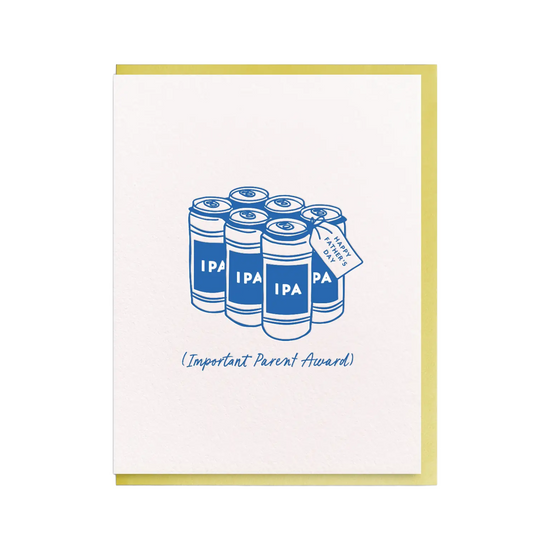 IPA Father's Day Card by Dahlia Press