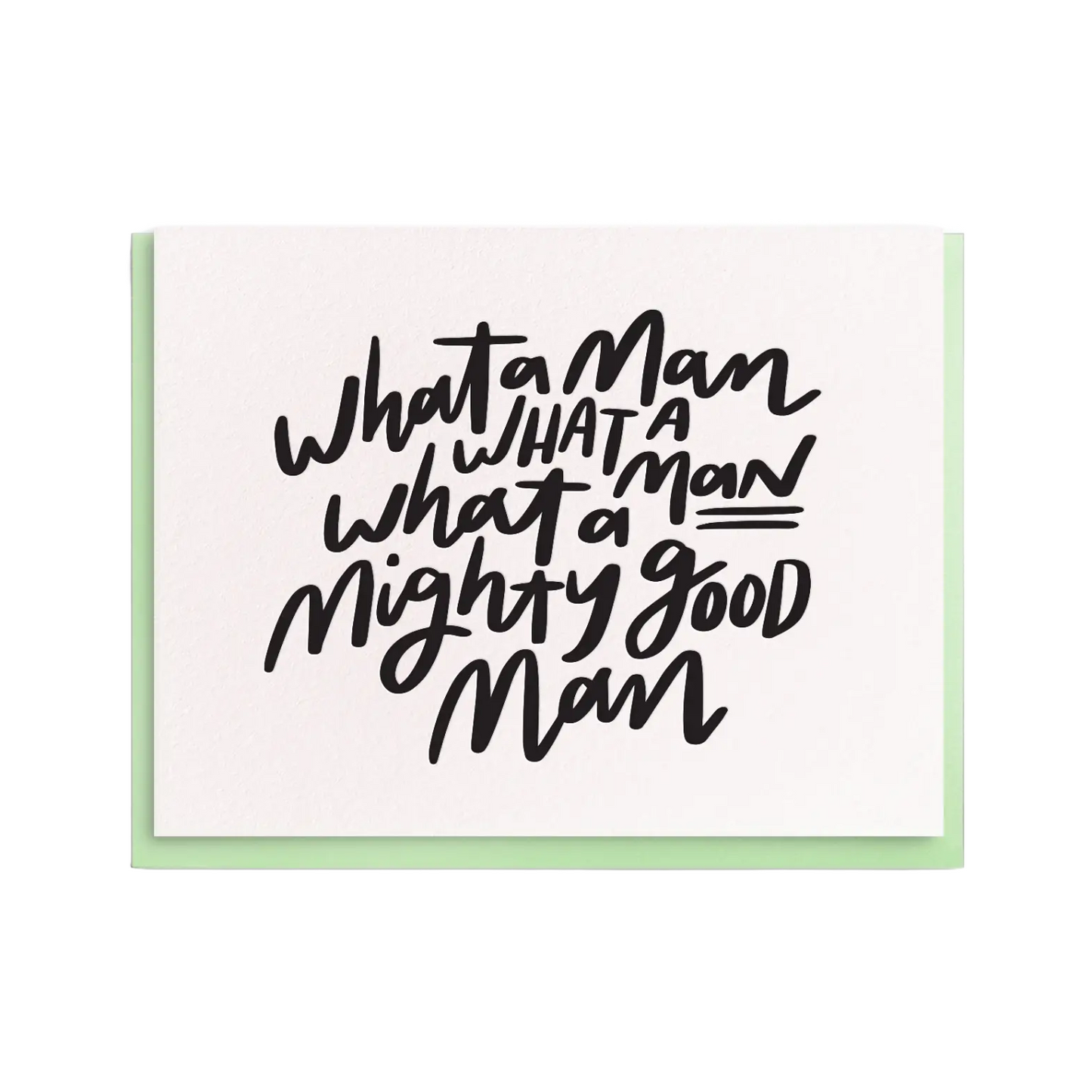 Mighty Good Man Card by Dahlia Press