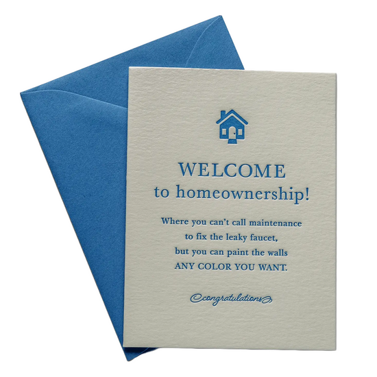 Homeownership Card by Color Box Design & Letterpress