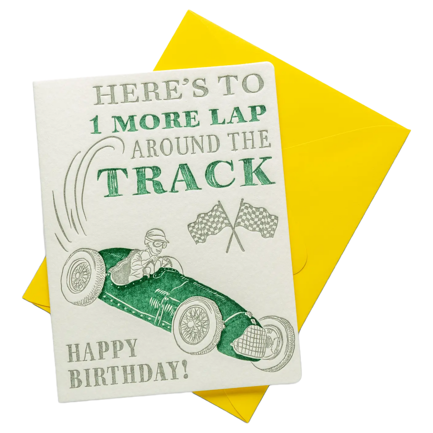 Race Car Birthday Card by Color Box Design & Letterpress