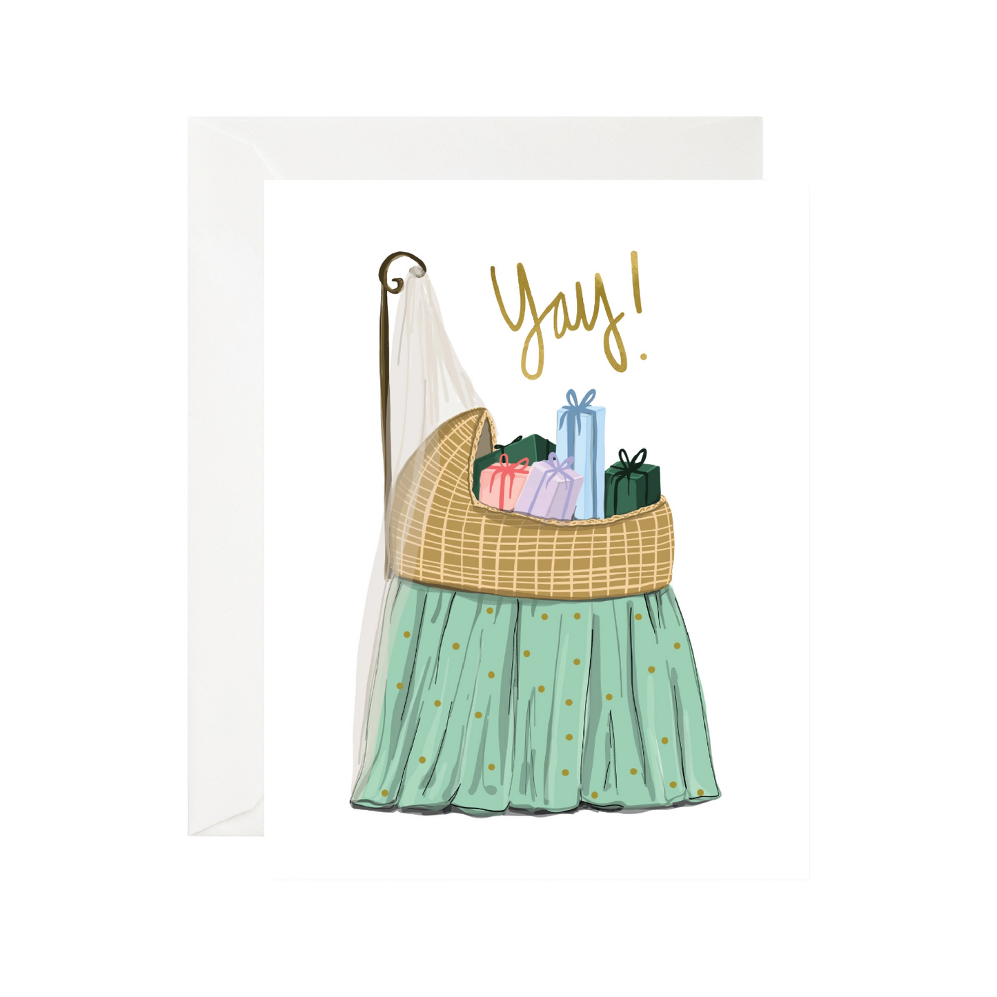 Yay Baby Shower Card by Good JuJu Ink