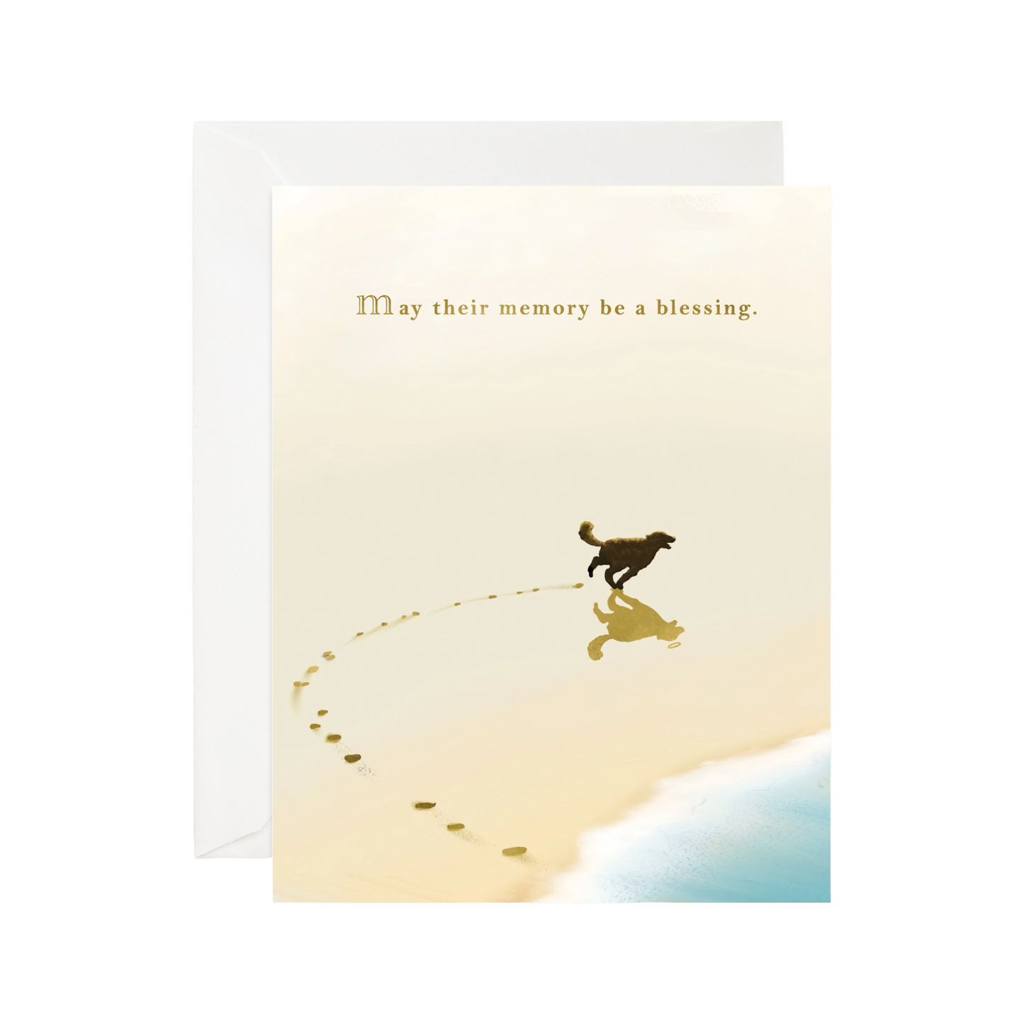 Beach Dog Angel Card by Good JuJu Ink