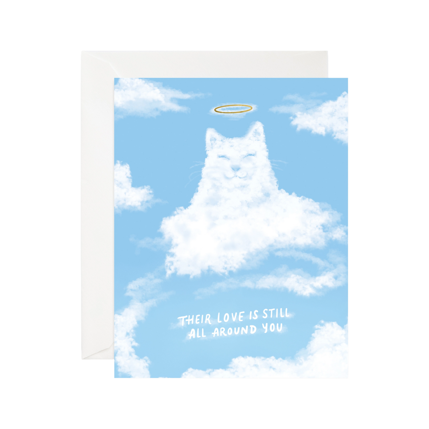 Cloud Cat Sympathy Card by Good JuJu Ink