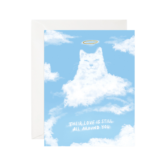 Cloud Cat Sympathy Card by Good JuJu Ink