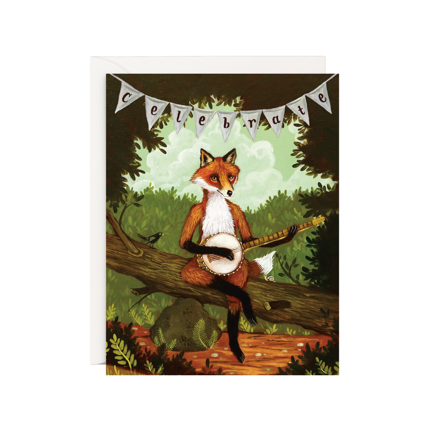 Celebrate Fox Card by Hester & Cook