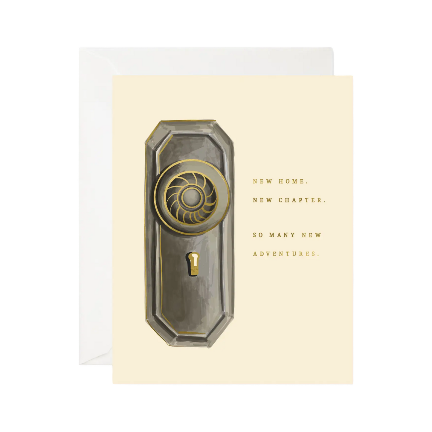 New Home Doorknob Card by Good JuJu Ink