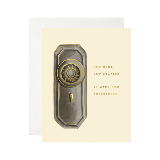 New Home Doorknob Card by Good JuJu Ink