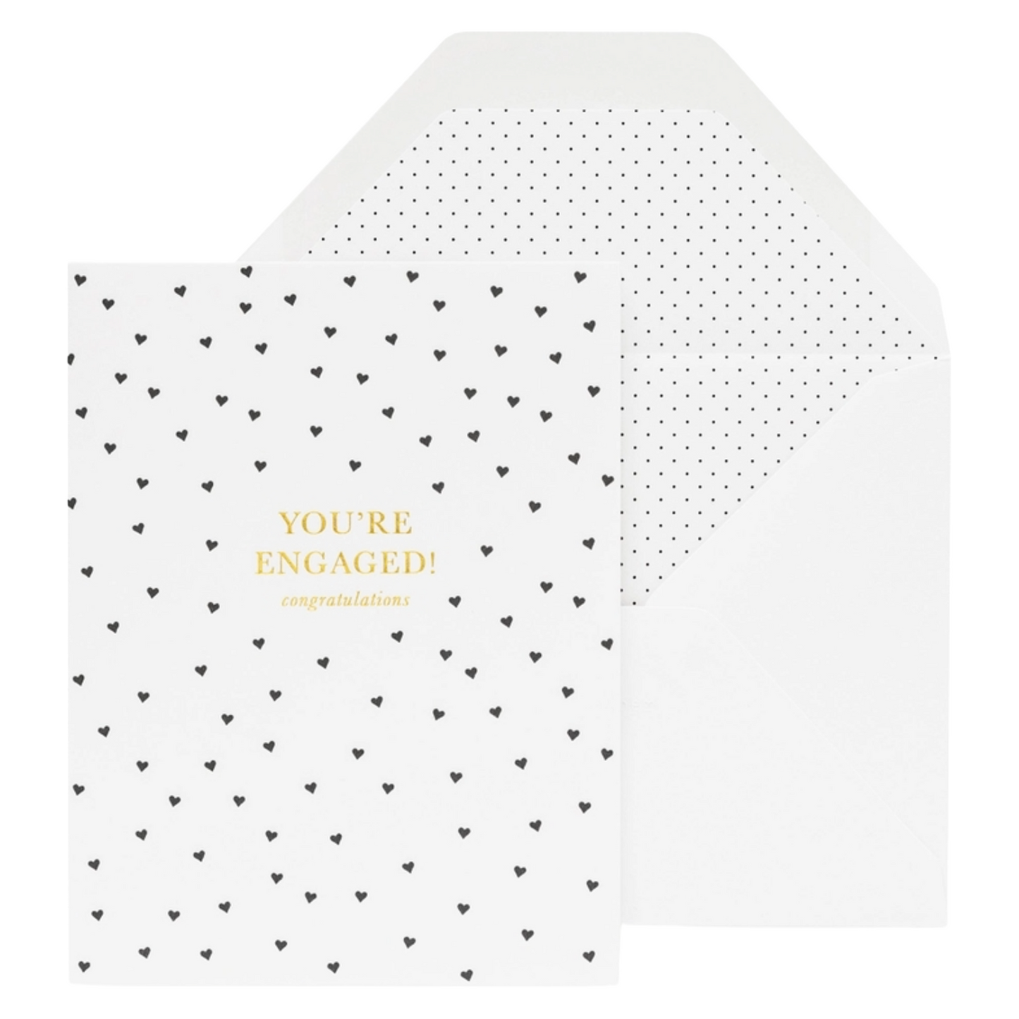 Sugar Paper You're Engaged Hearts Card