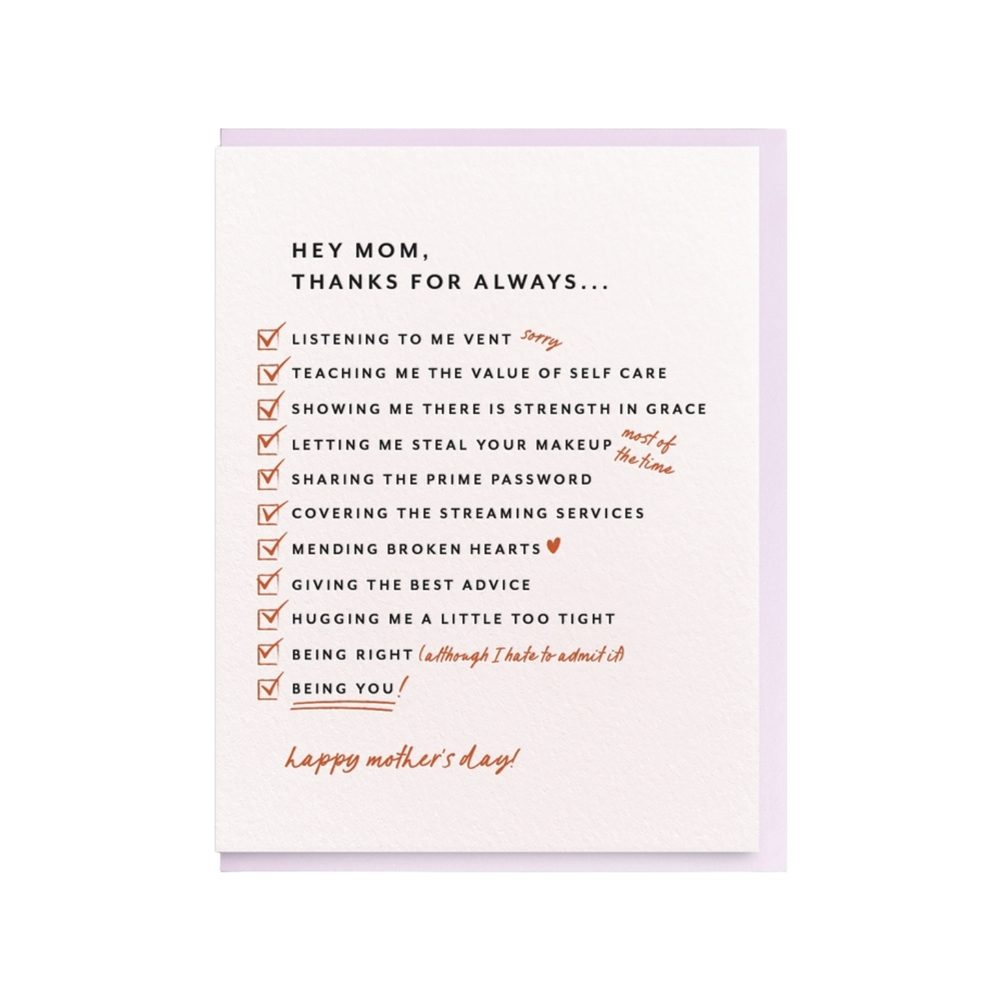 Mom List Card