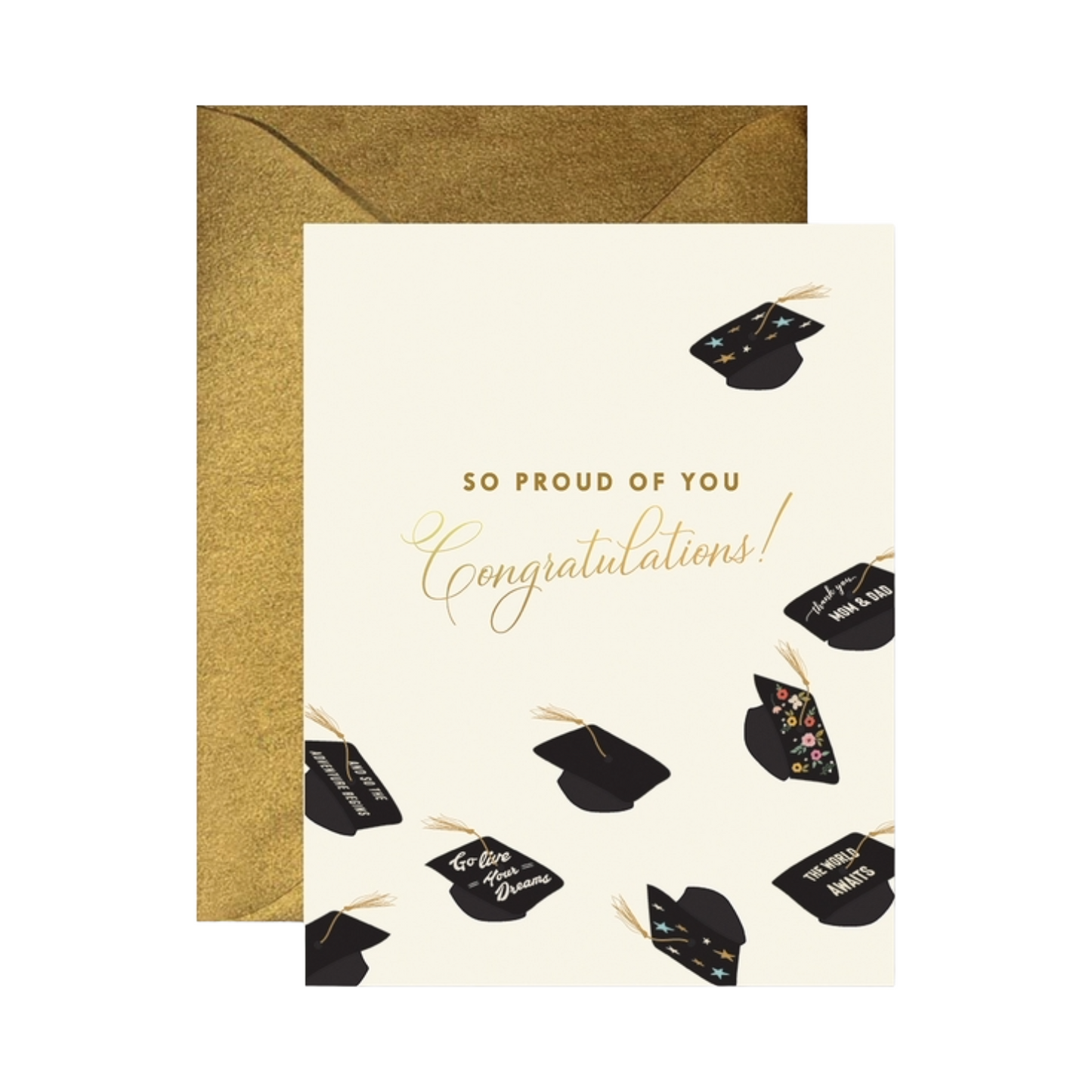 Flying Hats Graduation Card