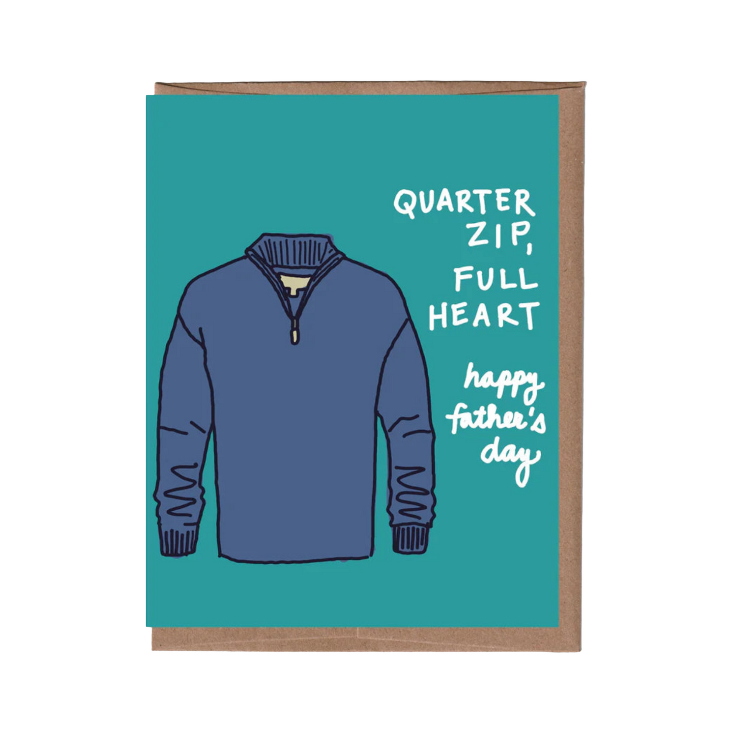 Quarter Zip Father's Day Card