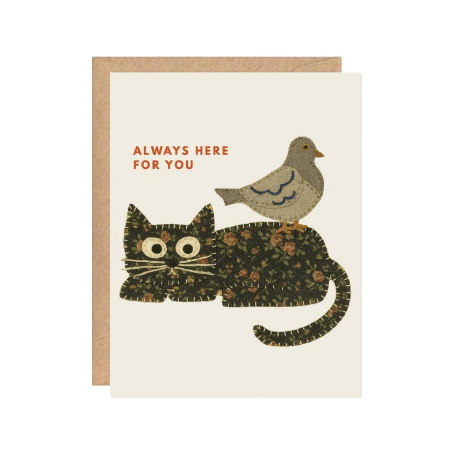 Always Here Cat & Bird Card