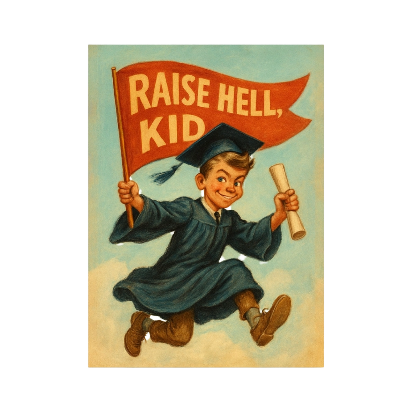 Raise Hell Kid Card