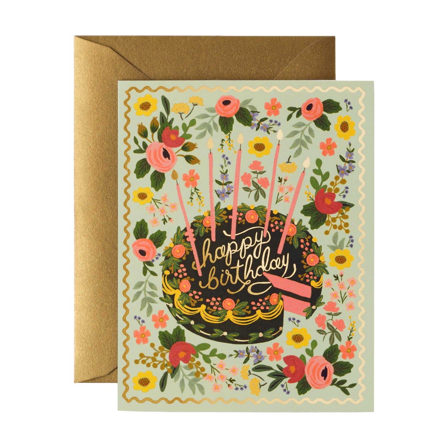 Rifle Paper Co. Floral Cake Birthday Card