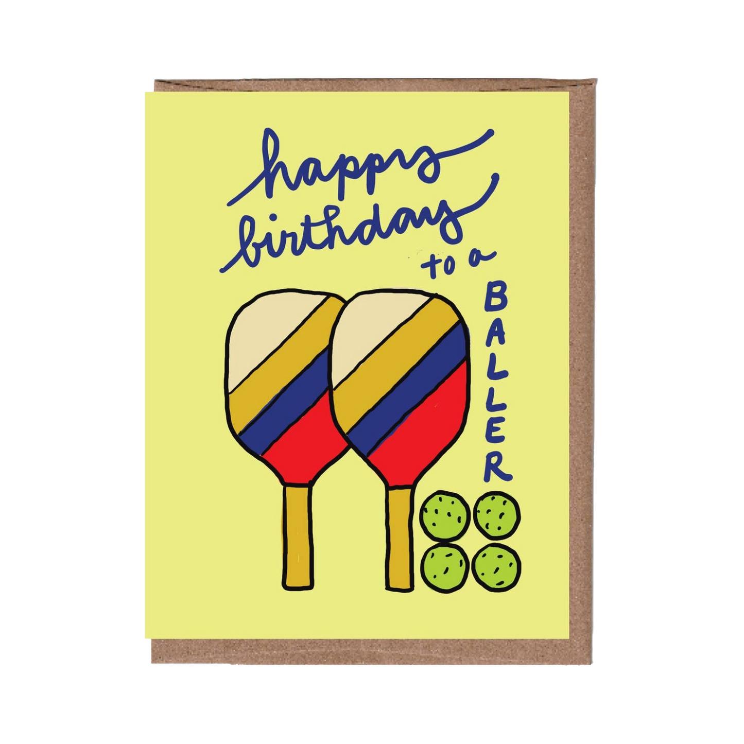 Pickleball Birthday Card