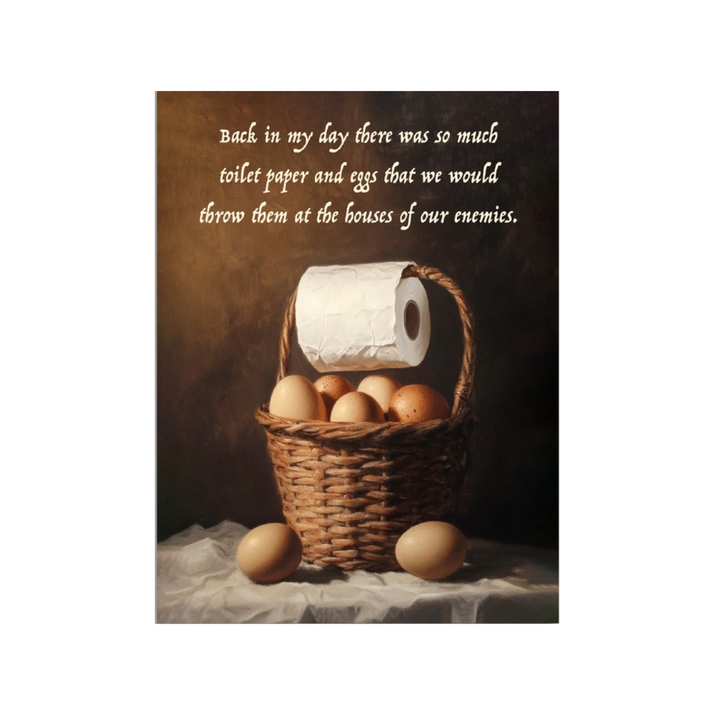 Toilet Paper & Eggs Card