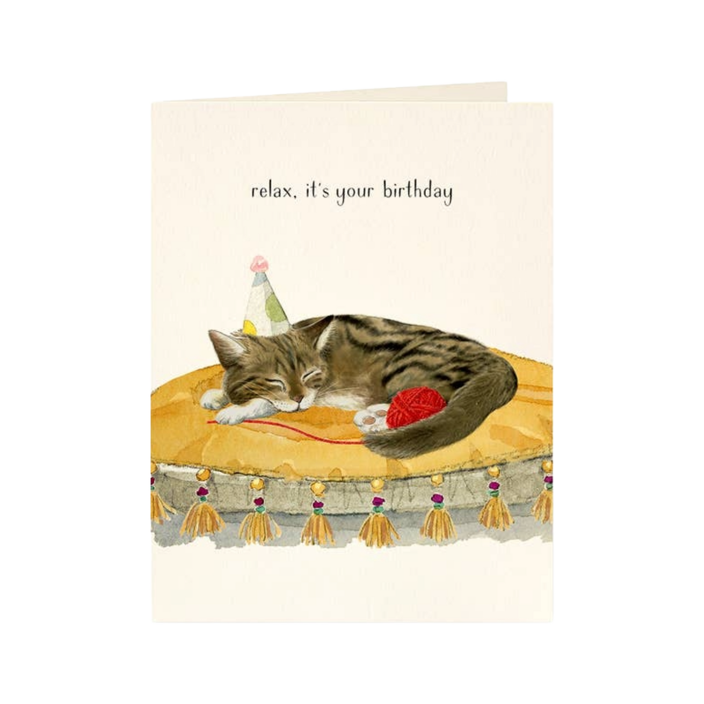 Sleepy Cat Birthday Card
